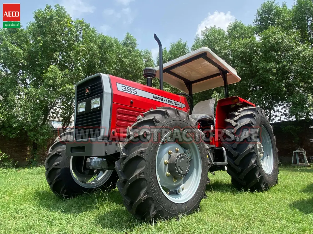 Red Massey Ferguson 385 tractor for Kenyan farmers