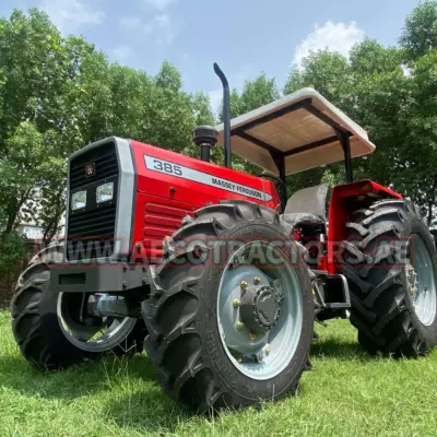 Red Massey Ferguson 385 tractor for Kenyan farmers