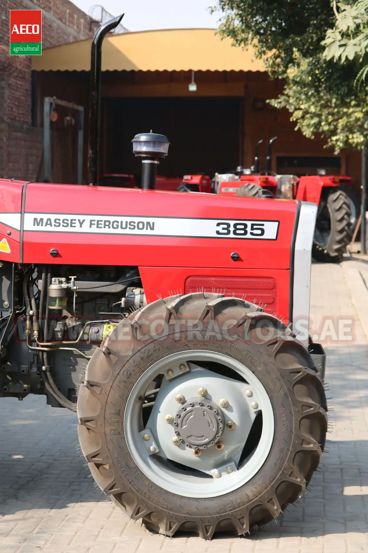 Front view of Massey Ferguson 385 tractor for sale