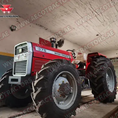 Massey Ferguson 375 4WD Tractor Front View