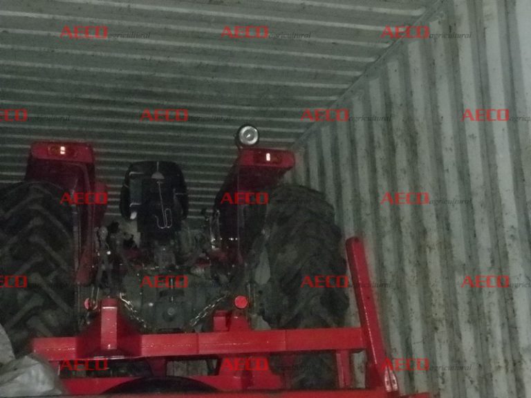 Lashing Pictures for Massey Ferguson Tractors with disc ploughs and disc harrows sold and shipped to Port Sohar, Oman