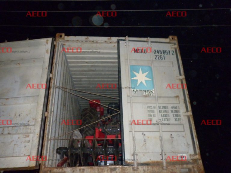 Massey Ferguson Tractors with disc ploughs and disc harrows sold and shipped to Port Sohar, Oman