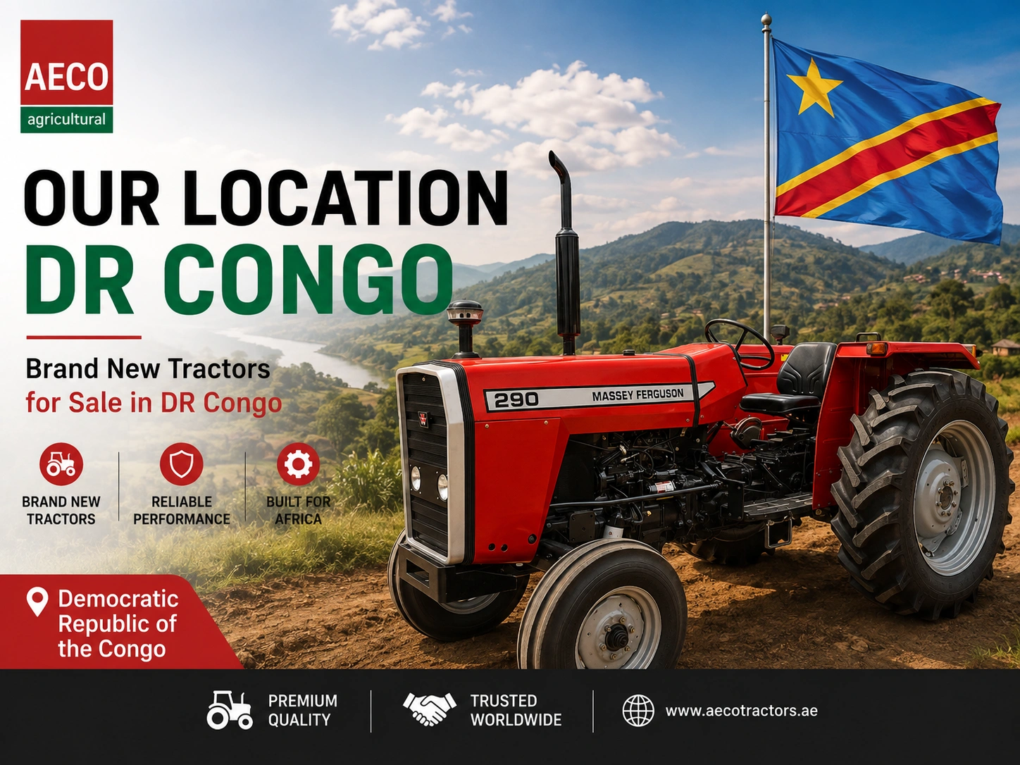 Buy Brand New Farm Tractors in Democratic Republic of the Congo