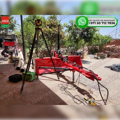Land leveler with laser