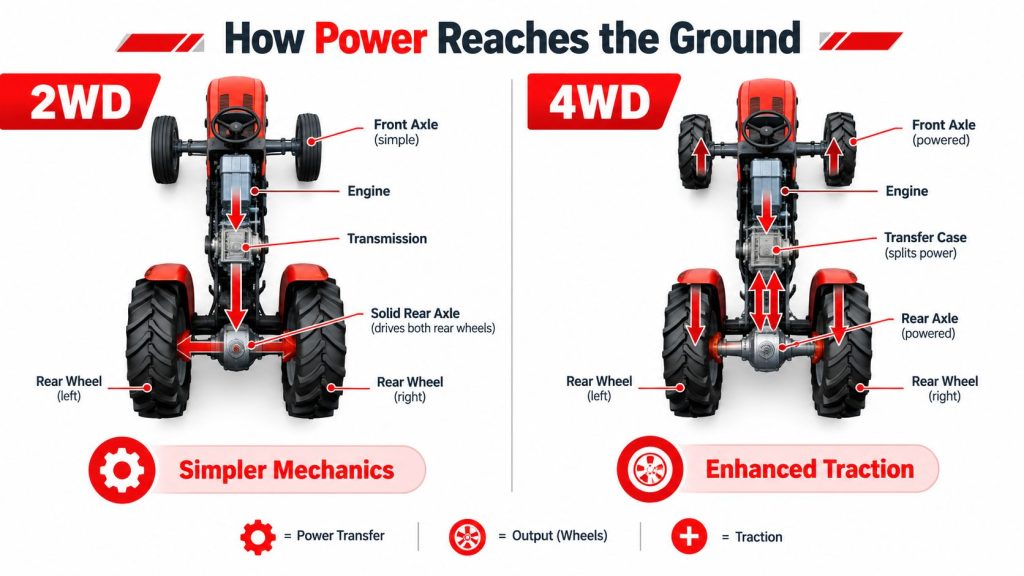 2wd vs 4wd tractor tractor mechanics