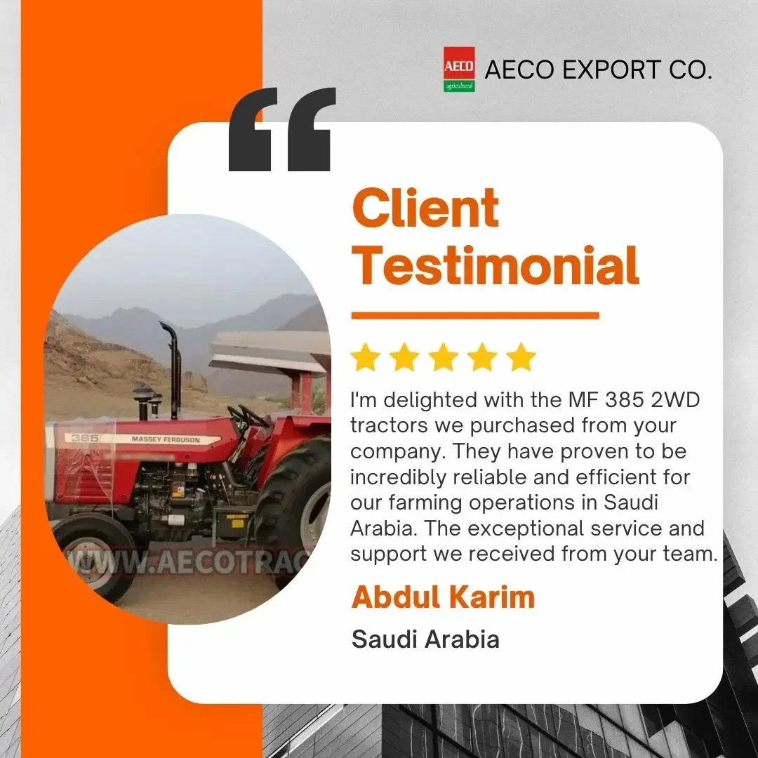 Aeco Export Company Testimonial from Saudi Arabia